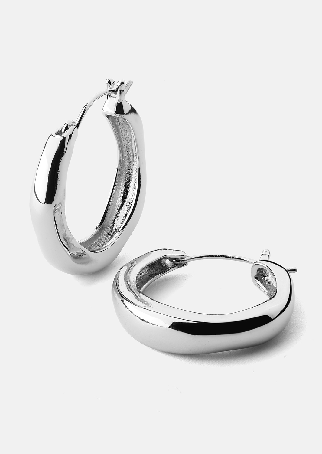 Earring Mila Hoops - Silver Plated