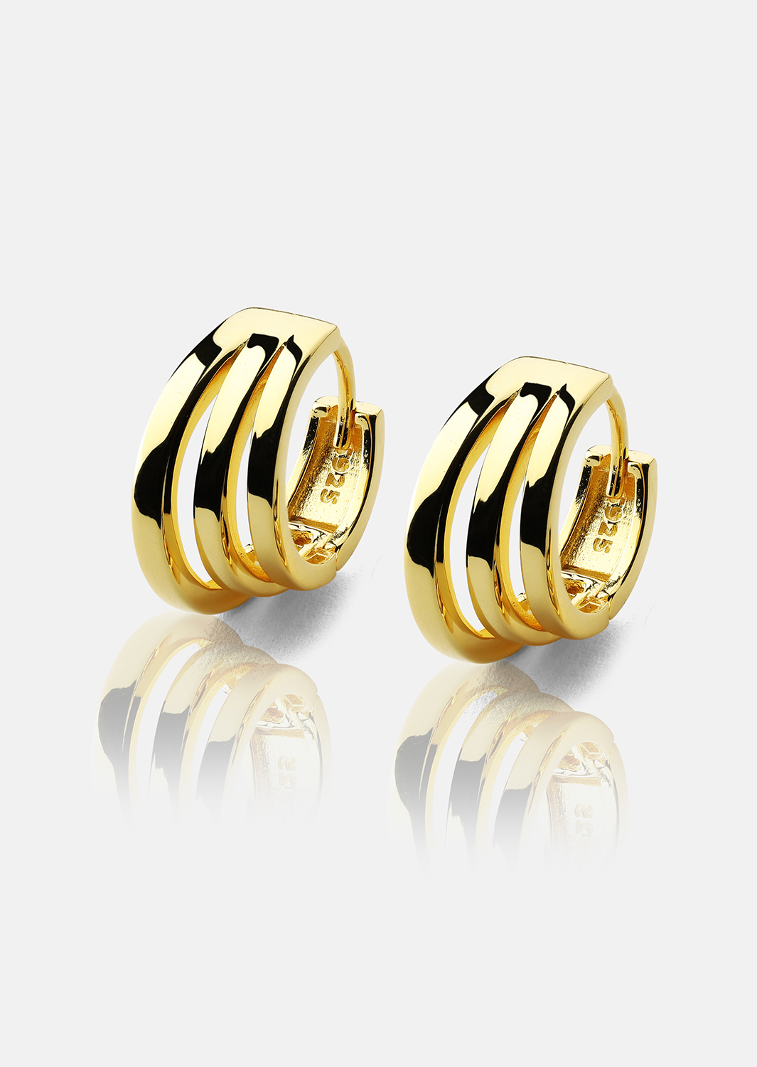 Earrings Trio - 18k Gold Plated