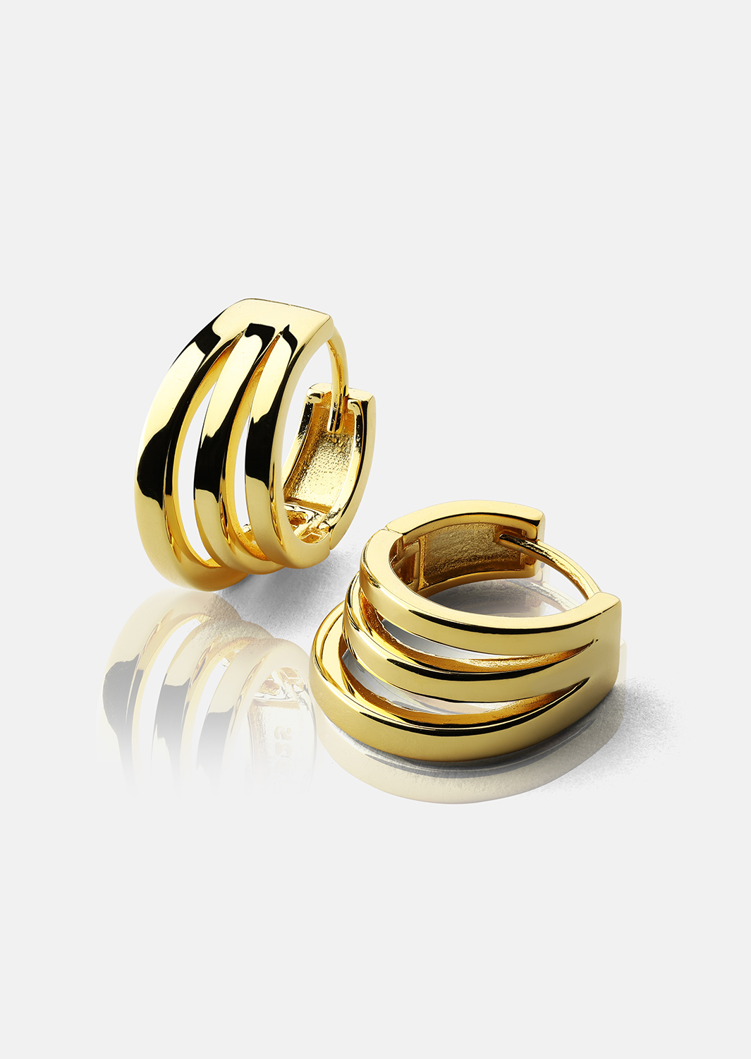 Earrings Trio - 18k Gold Plated