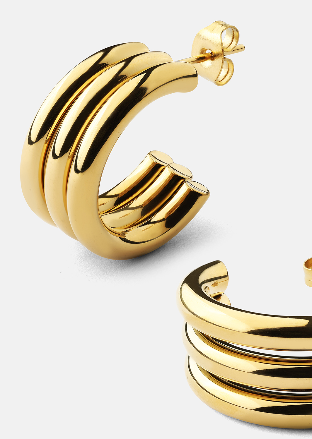 Riflia Earrings - 18k Gold Plated