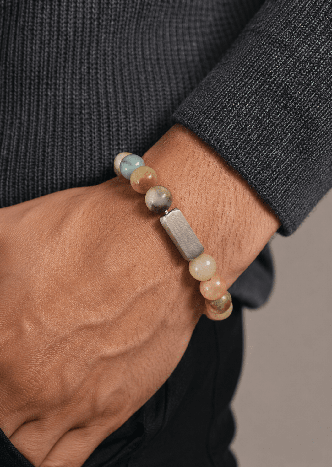 Beaded Bracelet Granite Bond