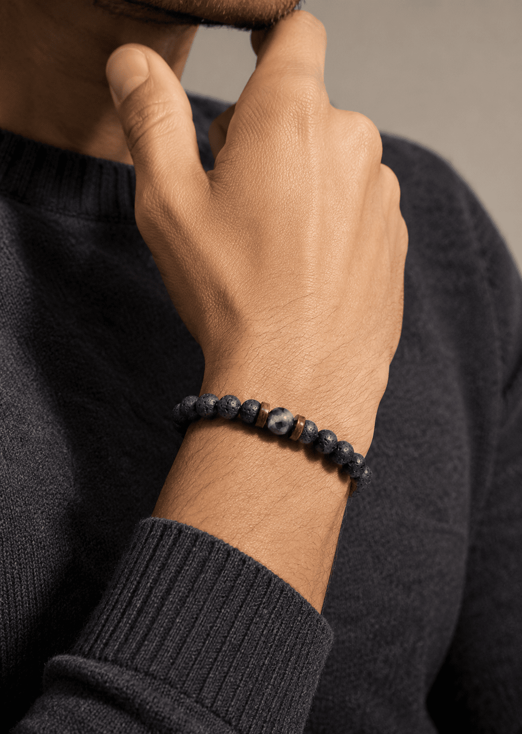 Beaded Bracelet Lava Essence