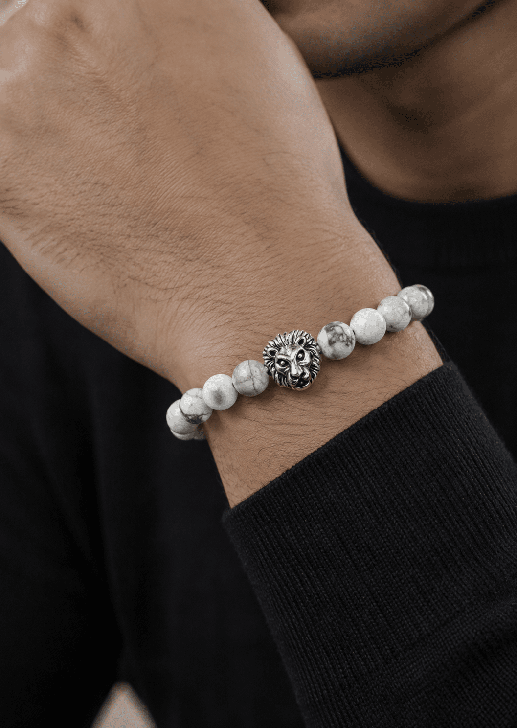 Beaded Bracelet Lions Crest