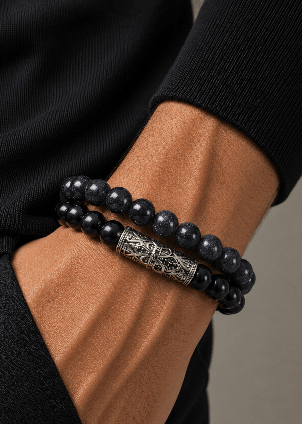 Beaded Bracelet Midnight Nexus