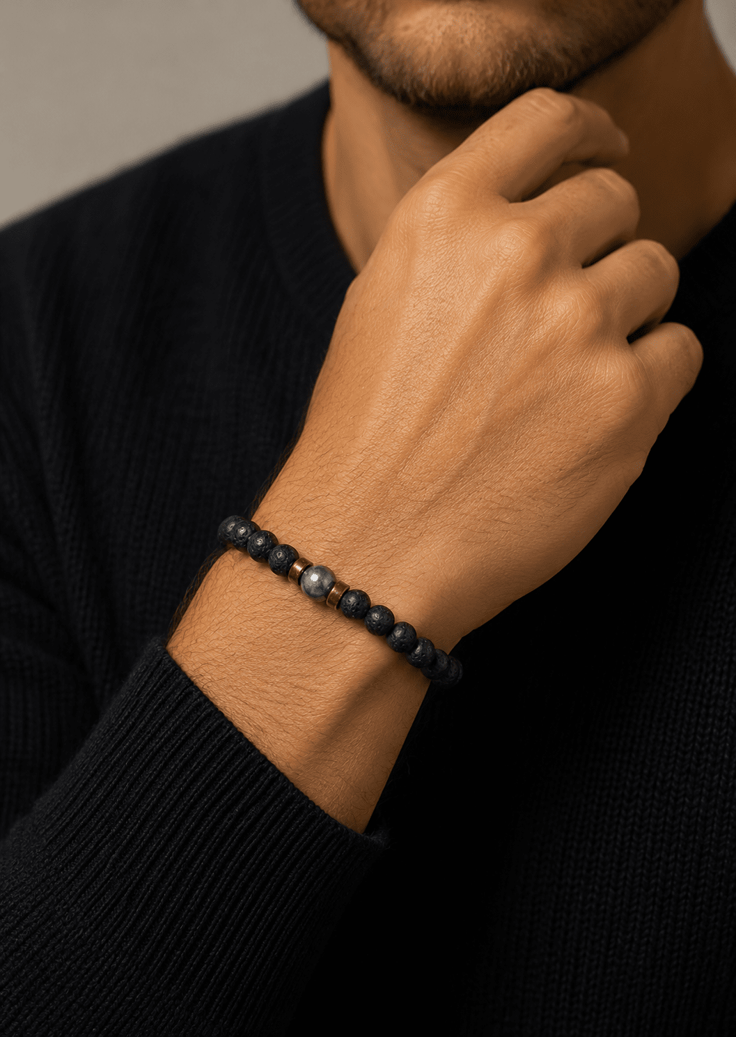 Beaded Bracelet Midnight Pulse