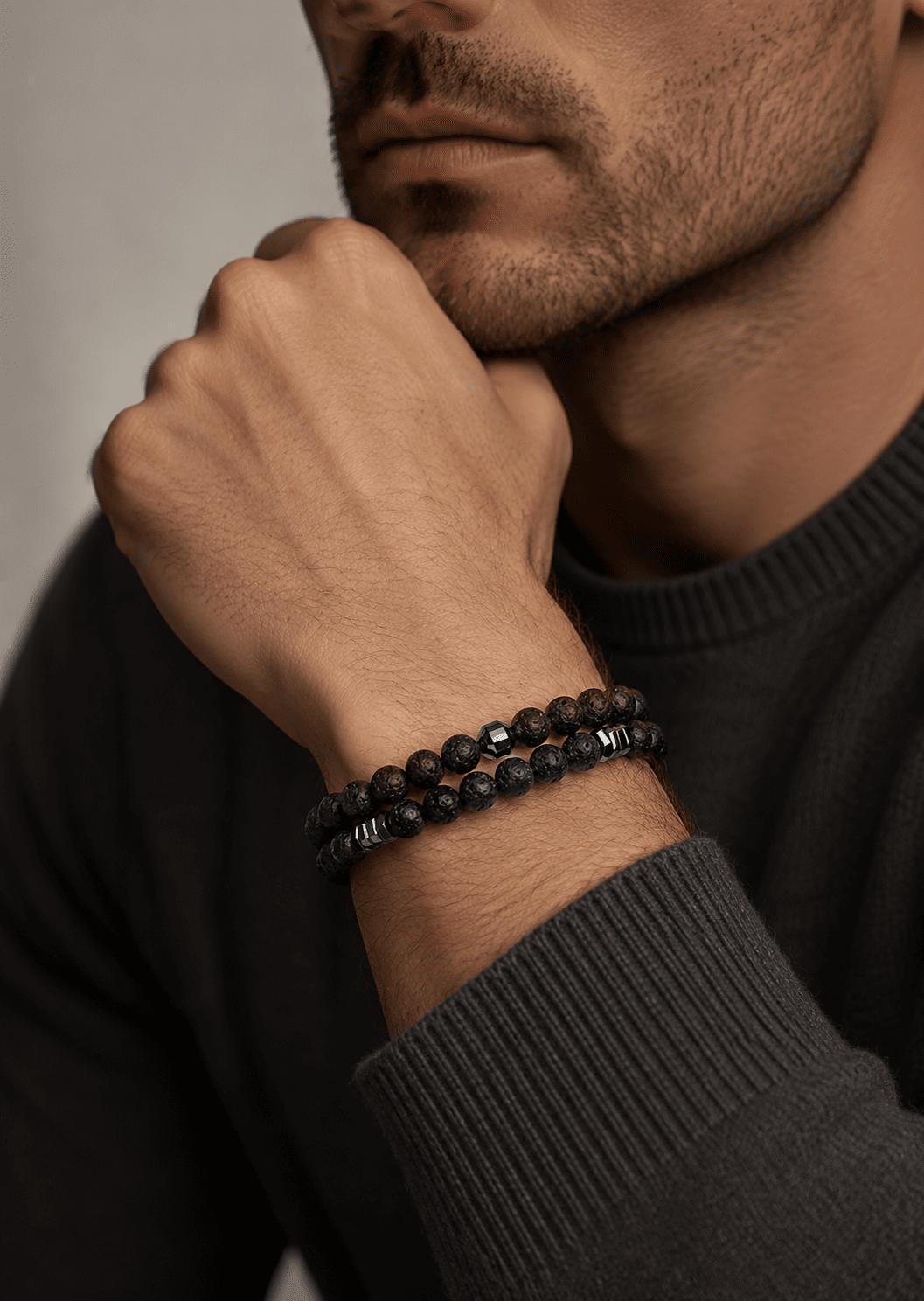 Beaded Bracelet Onyx Fusion