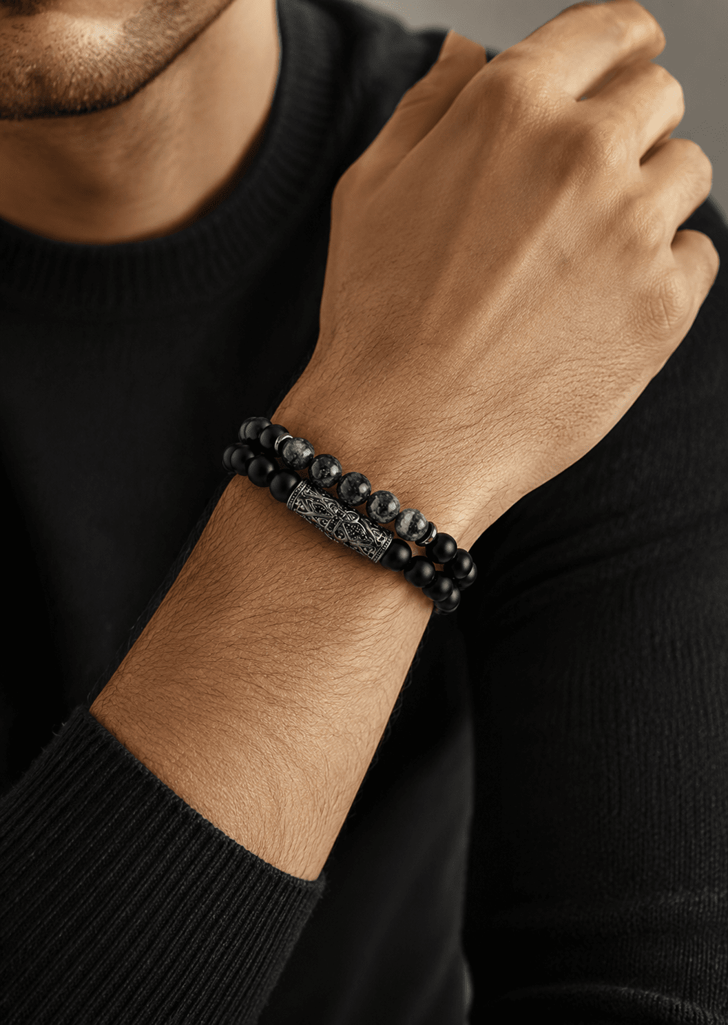 Beaded Bracelet Shadow Charm