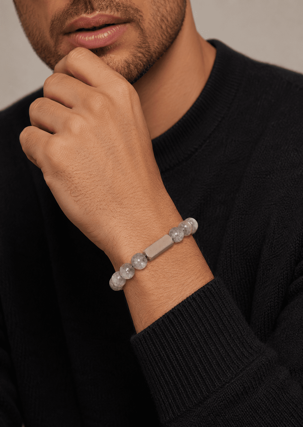 Beaded Bracelet Stone Surface