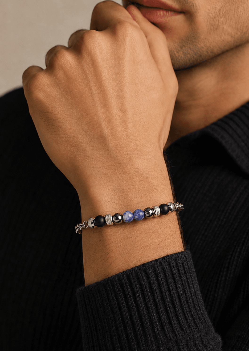 Beaded Bracelet Titanal Charm