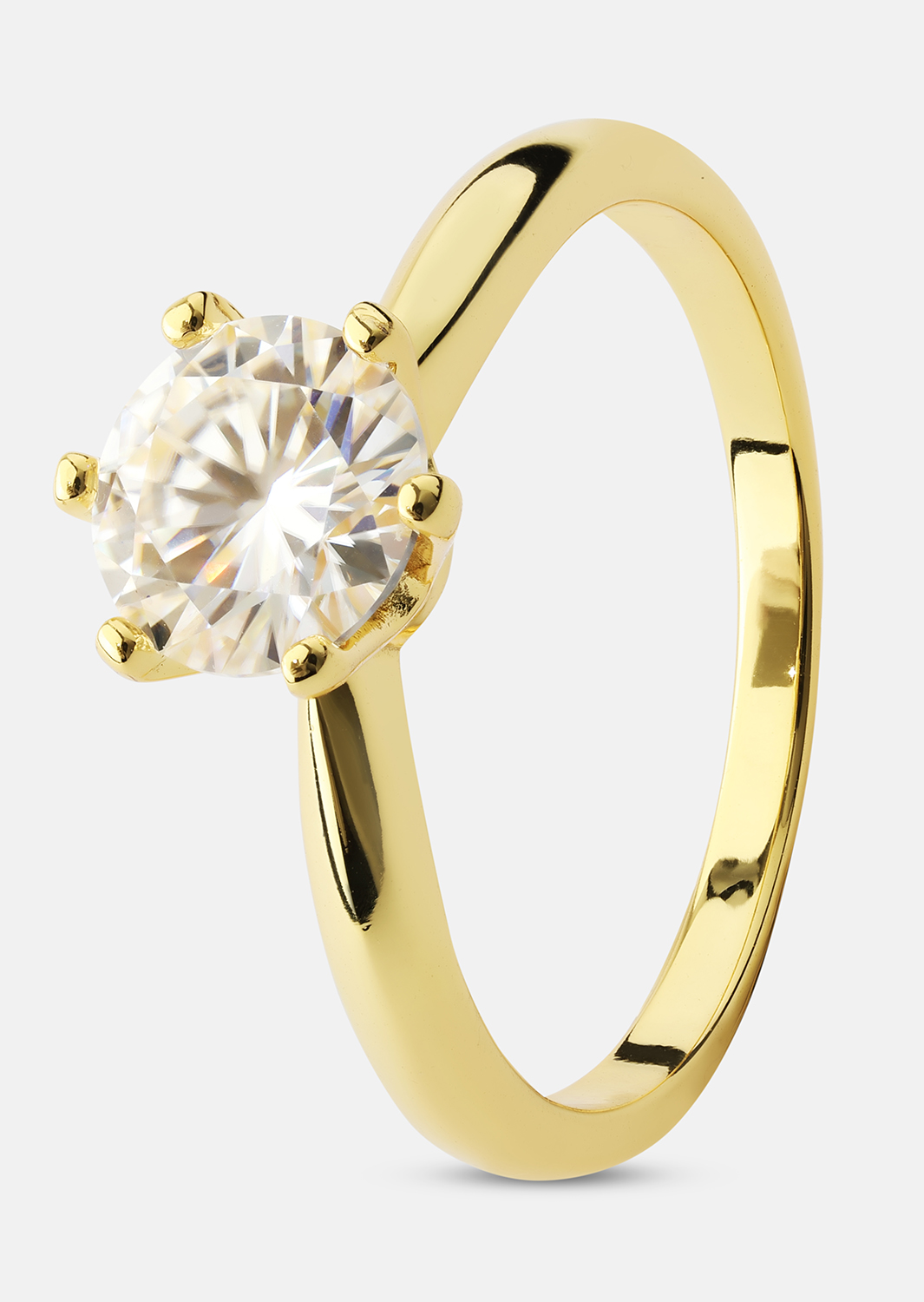 Ring Solitaire - 18K Gold Plated
