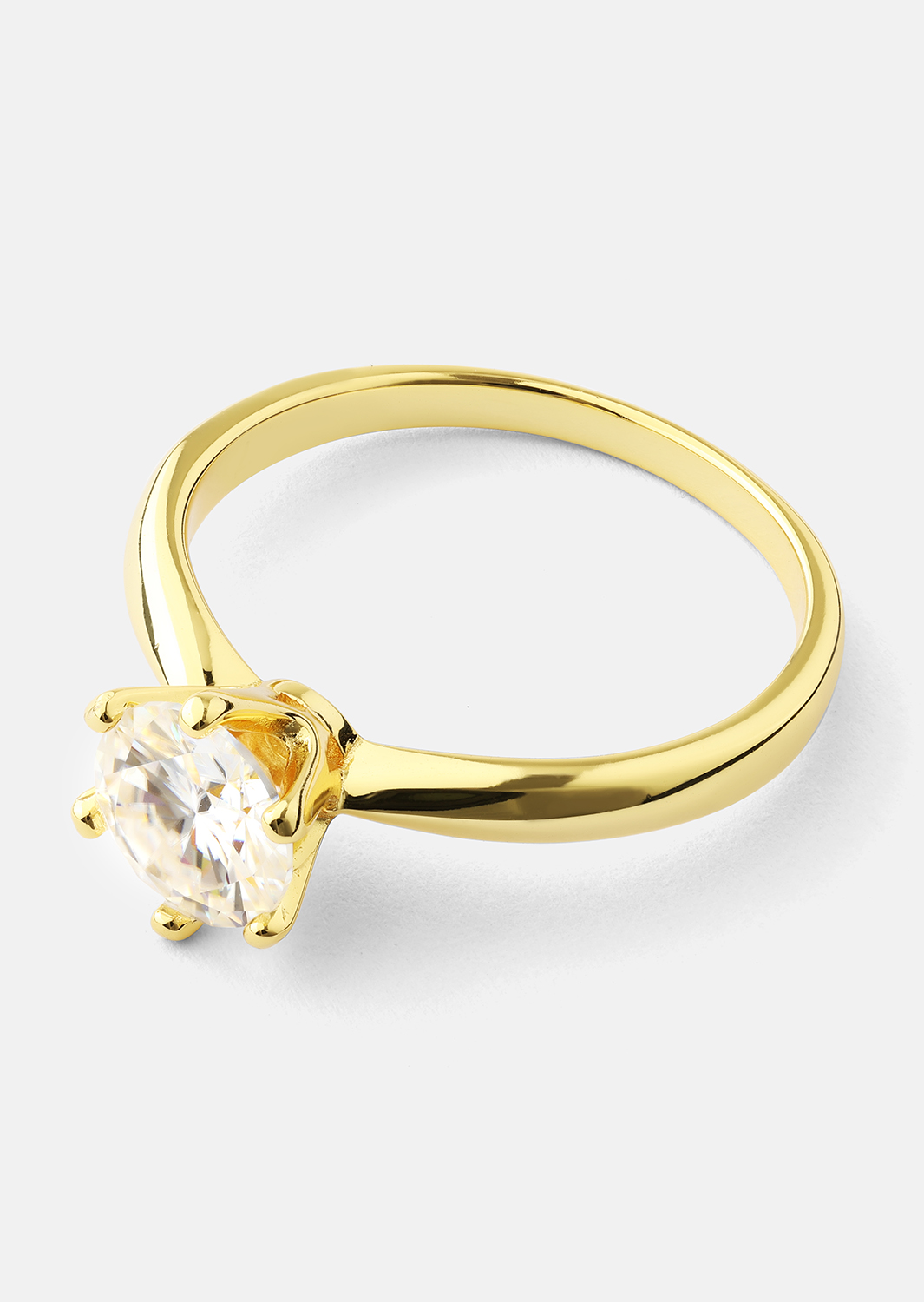 Ring Solitaire - 18K Gold Plated